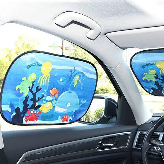pare soleil voiture bebe paysage