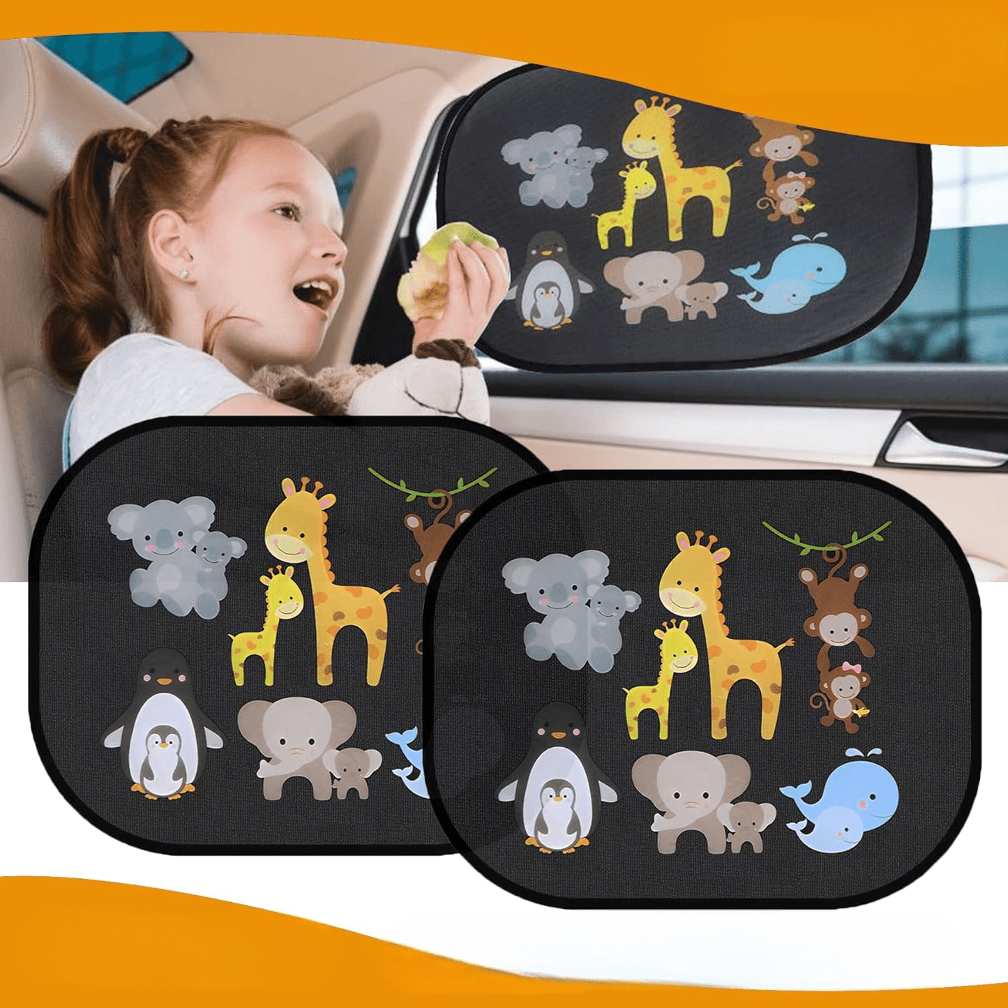 Pare soleil voiture bébé | SunnyZoo™ - Trajet - Confort