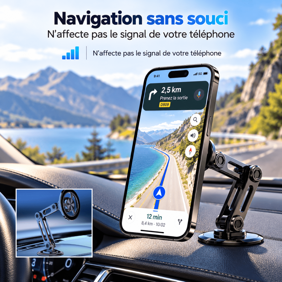Support de téléphone magnétique | PivotMag™ - Trajet-Confort